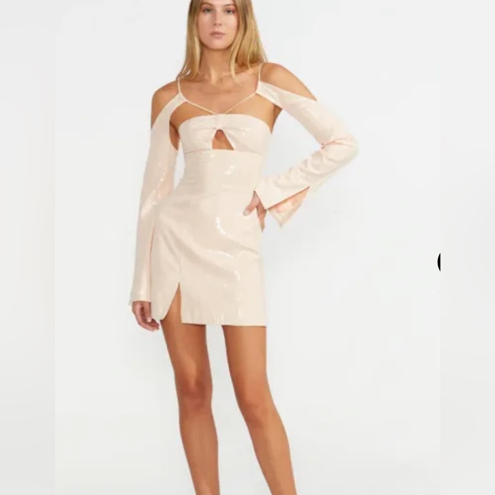 Alice McCall Night Sky Mini Dress in Chai Latte in Sizes 6 and 8